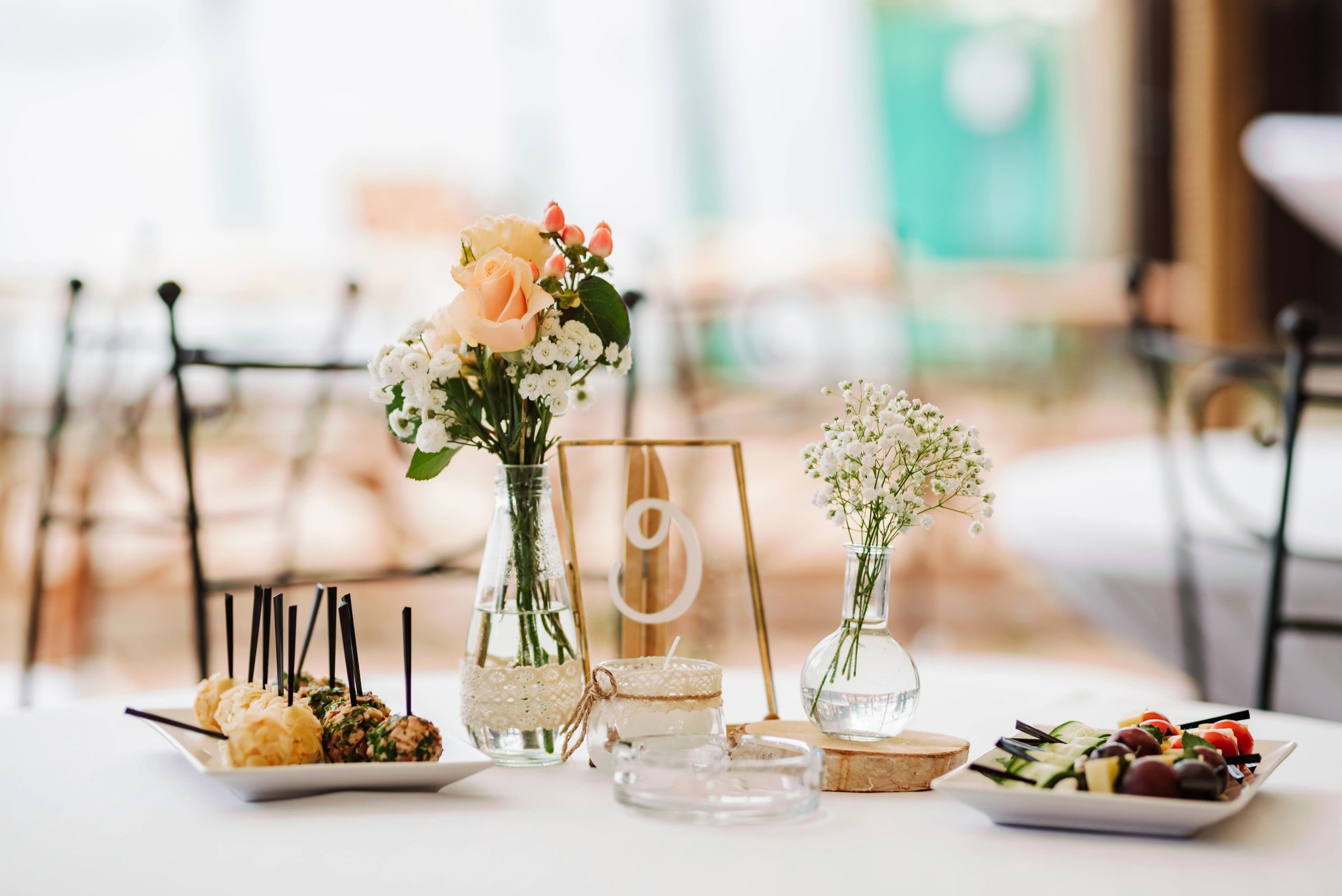 Fresh floral wedding decoration